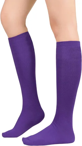 Calcetines deportivos hasta la rodilla para mujer, para deportes al aire libre, medias altas hasta el muslo, calcetines casuales a rayas