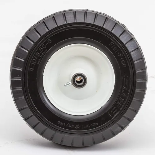 Miniatura 2 de Ruedas planas libres Ruedas de repuesto para carretilla, carrito de jardín, carrito de guardería Opciones de buje/rodamiento Capacidad de 500