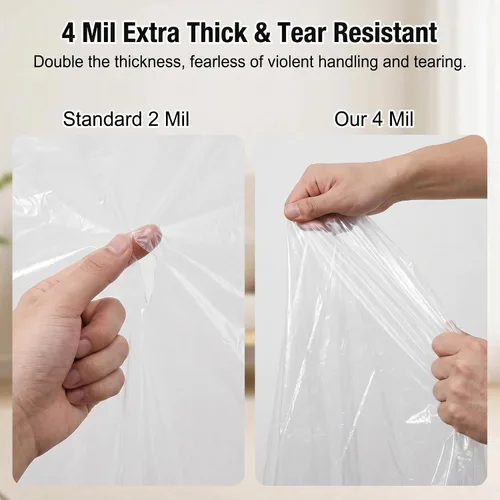 Miniatura 2 de Paquete de 2 fundas transparentes para sillón reclinable, protectores de fundas de plástico impermeables para sillas, funda