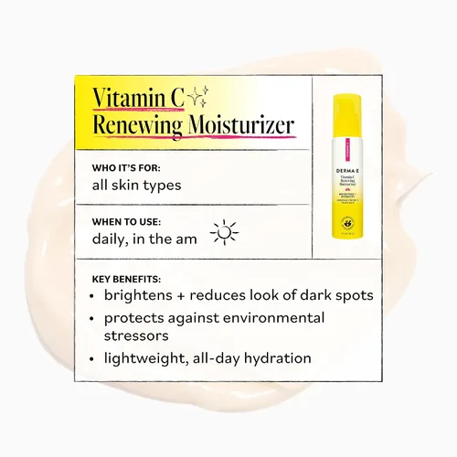Miniatura 6 de DERMA-E Hidratante renovador de vitamina C – Crema renovadora de piel facial iluminadora e hidratante – Crema hidratante facial antienvejecimiento