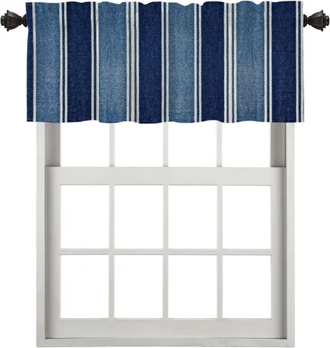 Miniatura 138 de Cortinas opacas de poliéster multicapa para cafetería, con diseño de diamantes, 2 unidades, 26 x 24 pulgadas
