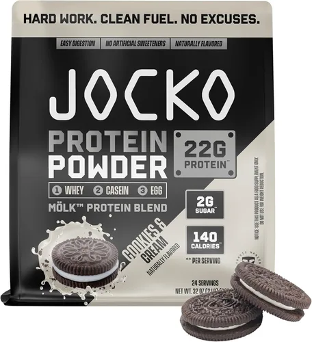 Miniatura 14 de Jocko Fuel Mölk Proteína en polvo de suero de leche 22g Mezcla baja en azúcar de fruta del monje - Recuperación muscular y crecimiento, el embalaje