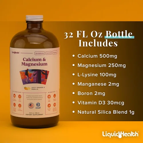 Miniatura 6 de LIQUIDHEALTH Calcio con magnesio apoyo articular + atención de los niños, calma y enfoque paquete de suplemento de apoyo de memoria para niños