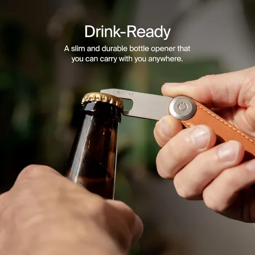 Miniatura 2 de Orbitkey Abrebotellas para organizador de llaves o llavero, diseño de perfil delgado, fácil de llevar contigo, abre botellas en todas partes