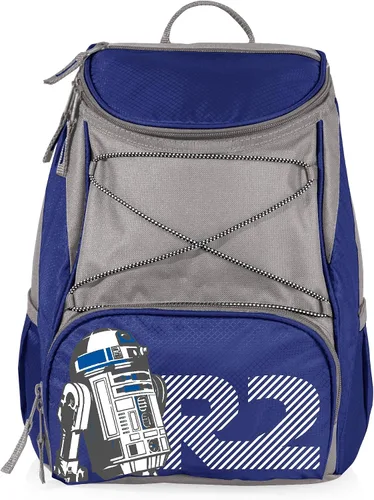 Miniatura 7 de ONIVA - a Picnic Time brand - Mochila térmica Star Wars PTX - Mochila suave y fresca - Bolsa de almuerzo aislada Star Wars Mandalorian Grogu - Azul