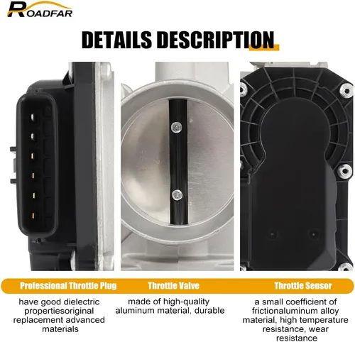 Miniatura 2 de ROADFAR Cuerpo del acelerador eléctrico 220300V010 S20140 67-8015 para 2011-2016 para Scion tC, 2010-2017 para Toyota Camry, 2009-2018 para Toyota