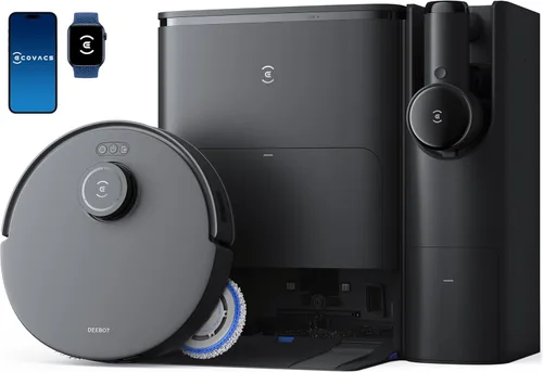 ECOVACS DEEBOT T30S Combo robot aspirador y trapeador, cubo de limpieza todo en uno, 11000 Pa, tecnología ZeroTangle, trapeador de borde adaptable