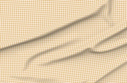 Miniatura 4 de Spoonflower Tela – Honey Gingham 89 rayas amarillo brillante dorado feliz niña impresa en pétalos Signature tela de algodón Fat Quarter – Coser