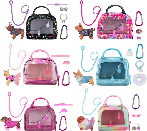 Miniatura 2 de REAL LITTLES - Transportín Coleccionable de Micro Cachorro con 1 Micro Cachorro y 5 Micro Sorpresas Funcionales Adentro! Los Estilos Pueden Variar