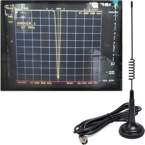 Miniatura 2 de HYS Antena CB de 27 MHz de montaje magnético – Base resistente de 2.5 pulgadas con imán fuerte, conector PL259 para radio Cobra Midland Uniden