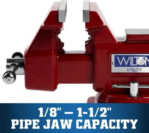 Miniatura 3 de Morsa de banco de utilidad Wilton, ancho de mandíbula de 4-1/2", abertura de mandíbula de 4", garganta de 2-5/8" (Modelo 674U)
