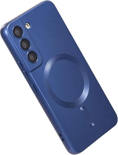 Miniatura 29 de Funda magnética para Samsung Galaxy S22 Ultra, silicona suave, delgada, antiarañazos, con protección de cámara, compatible con MagSafe, color negro