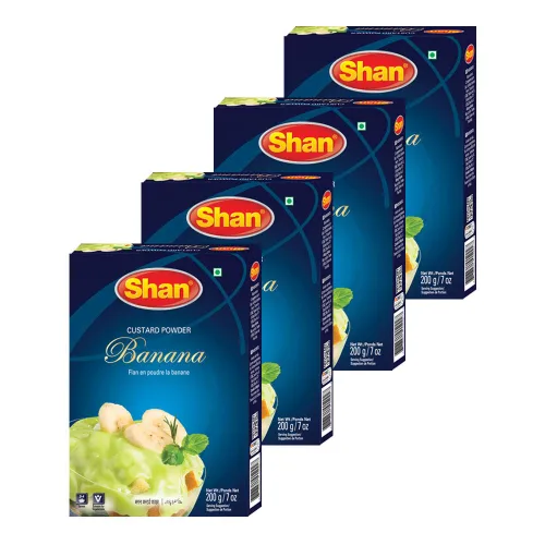 Miniatura 97 de Shan Polvo de crema de mango, 7.05 oz, postre esencial para cualquier ocasión, apto para vegetarianos, bolsa hermética en una caja (paquete de 3)