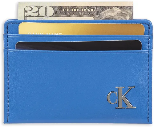 Miniatura 2 de Calvin Klein Juegos de cartera de cuero RFID delgado minimalista para hombre