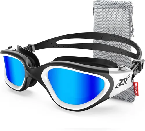 Miniatura 29 de ZIONOR G1 - Gafas de natación polarizadas unisex para mujeres adultas, antiniebla, 100% anti UV, gafas de buceo A0 (polarizado + espejo dorado)