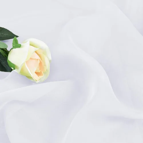 Miniatura 4 de HUTO Cenefas de cortina de gasa transparente blanca para habitación de niñas, bufandas de gasa suave para boda, fiesta, toldo, cama, 216 extra largas