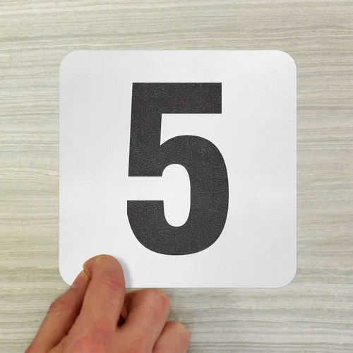 Miniatura 6 de SmartSign Marcador/letrero adhesivo de profundidad de piscina "3 pies", altura de letra de 4 pulgadas, vinilo laminado de 20 mil con superficie