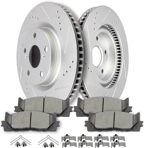 Kits de Frenos, SCITOO Rotores de Freno Delanteros y Pastillas de Cerámica Compatibles con Lexus ES300h 2013-2018, Lexus ES350 2007-2018, Toyota
