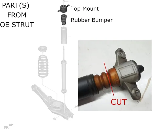Miniatura 7 de Rev9 R9-HS2-072_2 Hyper-Street II Kit de bajada de suspensión de coilover, amortiguador monotubo con ajuste de rebote de 32 clics, longitud completa