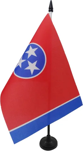 Miniatura 107 de Bandera de mesa de Colorado de 4 x 6 pulgadas, bandera de escritorio del estado de Colorado de EE. UU., 5.9 x 3.9 in, palo y base de plástico negro
