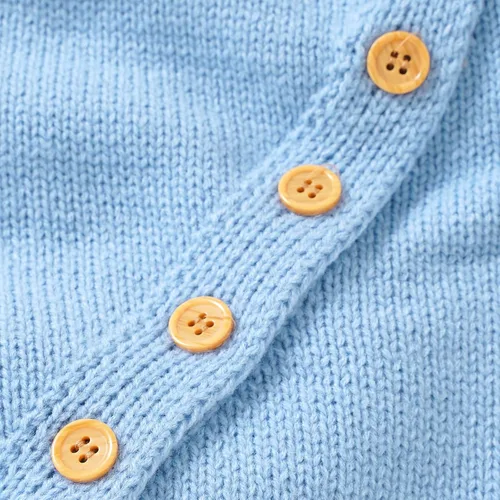 Miniatura 2 de Ursobutegl Conjunto de suéter de punto para bebé recién nacido con suéter de manga larga con gorro cálido