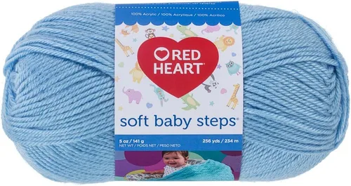 Miniatura 11 de Red Heart Soft Baby Steps madeja de lana, Aqua