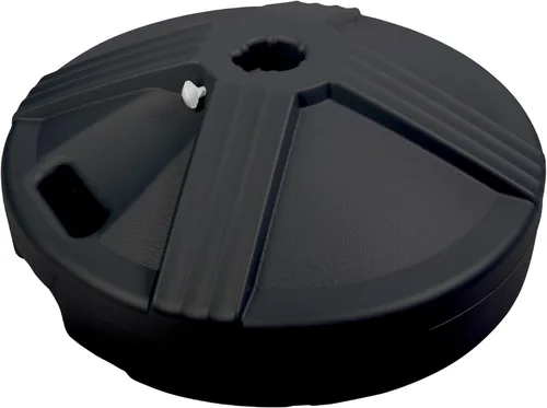 Miniatura 11 de US Weight Base de sombrilla duradera y rellenable para mesa de patio, capacidad de 50 libras, soporte ajustable resistente para sombrillas al aire