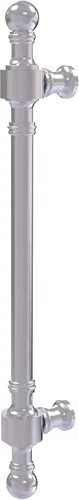 Allied Brass RW-3/8 Retro Wave Collection Tirador de puerta de 8 pulgadas, 8 pulgadas, cromo satinado