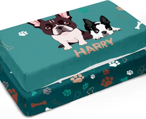 Miniatura 13 de Sábanas verdes personalizadas para cuna, sábana bajera ajustable de bebé con nombre personalizado para funda de colchón de cuna estándar, paquete