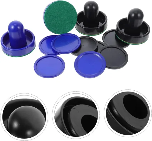 Miniatura 6 de 2 juegos de mini discos de hockey de aire para juegos de mesa, accesorios duraderos de hockey sobre hielo para juegos mejorados para adultos