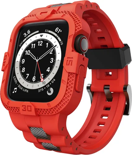 Miniatura 8 de Bands Compatible for Apple Watch Band 41mm 40mm 38mm, Men Sport Rugged Band with Protective Case for Watch Series 9 8 7/Series 6 SE 5 4 3