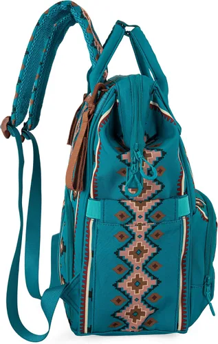 Miniatura 5 de Wrangler - Mochila Azteca Organizada, Mochila de Día, Bolsa de Viaje para Bebé con Correa para Carrito y Bolsillos Laterales para Botellas, Mediana