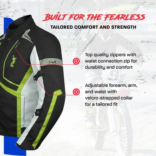 Miniatura 5 de Chaqueta de moto para hombre CE Blindado, Impermeable, para todo clima, M