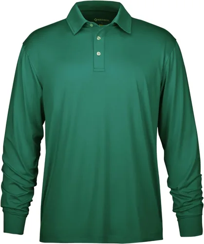 NAVISKIN Camisas polo de manga larga para hombre, camisas de golf con cuello UPF 50 SPF para hombre, secado rápido, absorbe la humedad