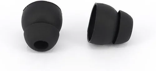 Miniatura 2 de 10pcs Negro Doble Brida Reemplazo Auriculares Silicona Auriculares EarTips 0.161 in Conector (Se adapta a PowerBeats 2 inalámbricos)