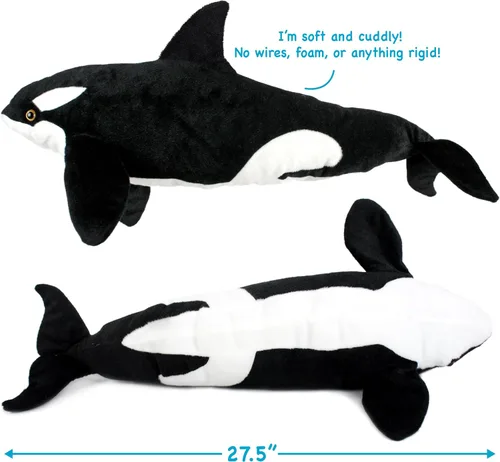Miniatura 4 de TigerHart Octavius The Orca Blackfish - Peluche de 28 pulgadas