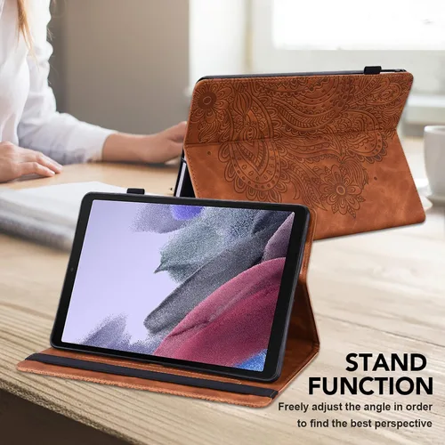 Miniatura 4 de Funda para Xiaomi Redmi Pad 10.61 Pulgadas 2022, Diseño En Relieve Pavo Real Floral PU Funda De Cuero Flip Stand Con Soporte De Bolígrafo Banda