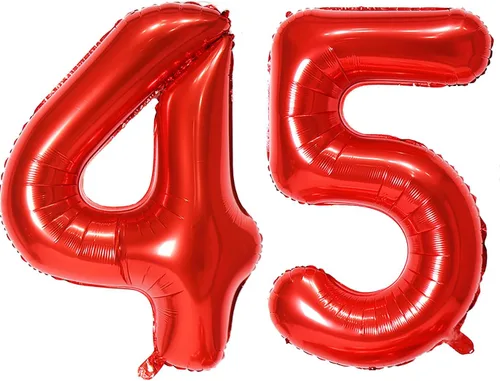 Miniatura 83 de Globo de helio rojo del número 10 de 40 pulgadas, autosellado para decoración de fiesta de cumpleaños y decoración de fiesta de aniversario (rojo 10)