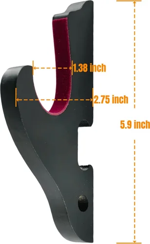 Miniatura 5 de Juego de 2 ganchos de espada para montaje en pared, soporte ajustable para Katana Wakizashi Tanto Genji Sword Arms Rack