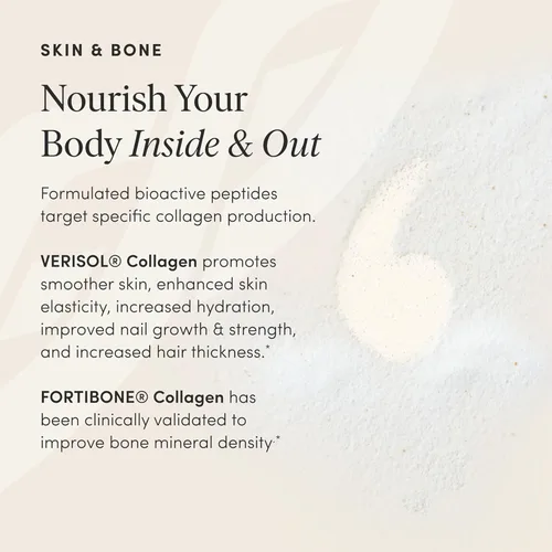 Miniatura 6 de The 'Pause Life Skin & Bone, Verisol & Fortibone Péptidos de colágeno, fórmula en polvo con ácido hialurónico y vitamina C, suplemento sin gluten