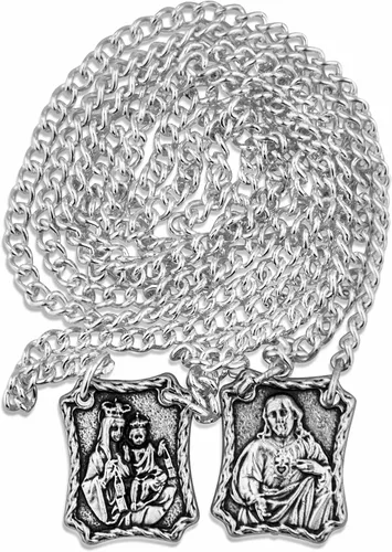 Miniatura 4 de Venerare Escapulario de metal Nuestra Señora del Monte Carmelo