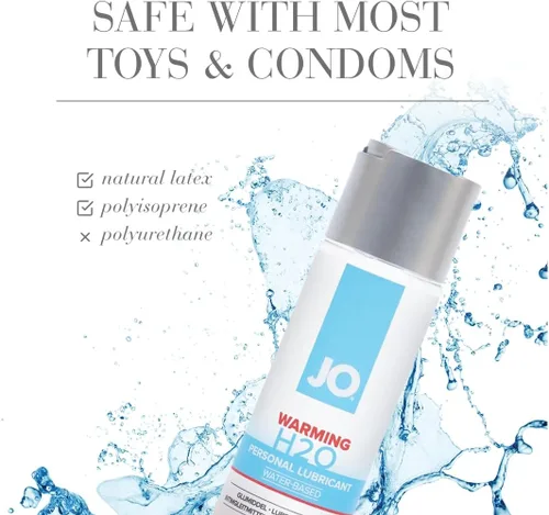 Miniatura 5 de JO H₂O - Lubricante de calentamiento personal a base de agua para parejas e intimidad, 4 onzas líquidas
