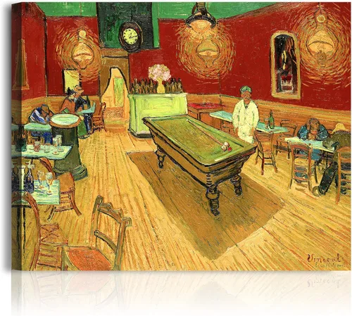 Miniatura 219 de A&T ARTWORK Noche estrellada sobre el Ródano de Vincent Van Gogh. Tamaño del marco: 36 x 30 pulgadas, tamaño de la imagen: 30 x 24 pulgadas