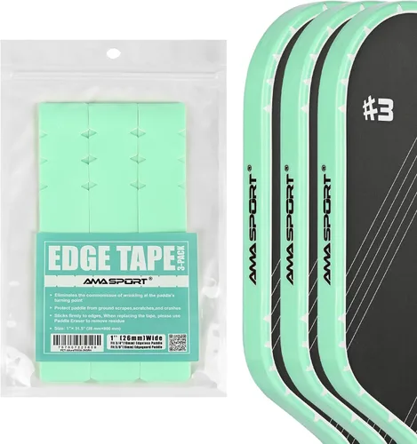 Miniatura 71 de PICKLETECH Cinta de protección de pala de pickleball – Protector de borde de cabeza de paleta – Cinta de protección de borde de raqueta ajuste