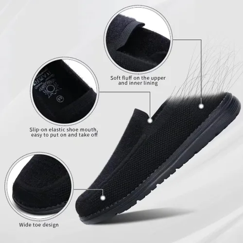 Miniatura 4 de 1TAZERO Mocasines sin cordones para hombre con plantillas de soporte de arco, zapatos casuales para hombre para fascitis plantar