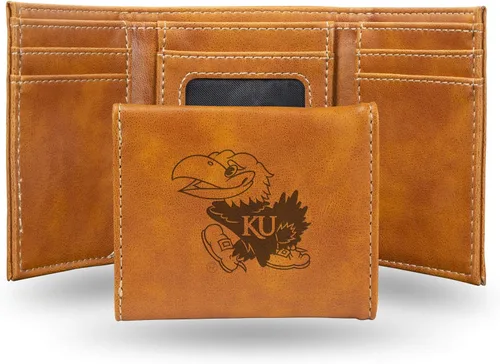 Miniatura 70 de NCAA Rico Industries - Billetera triple grabada con láser, con grabado láser, accesorio para hombre