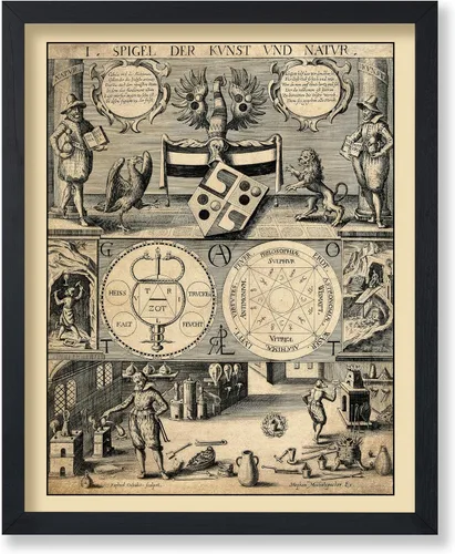 Miniatura 25 de Poster Master Póster astrológico clásico, impresión de ciencia vintage, regalo para artistas, amigos, el antiguo zodiaco de Egipto, rueda