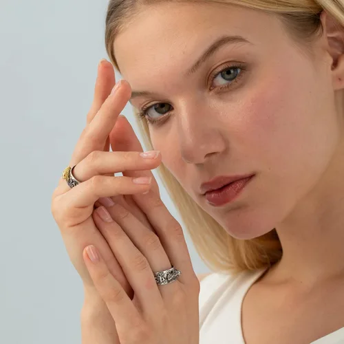 Miniatura 2 de Vikeney 2 anillos ajustables de mantra Feng Shui Pixiu para hombres y mujeres, amuleto budista de la suerte, mantra, protección cuádruple, riqueza