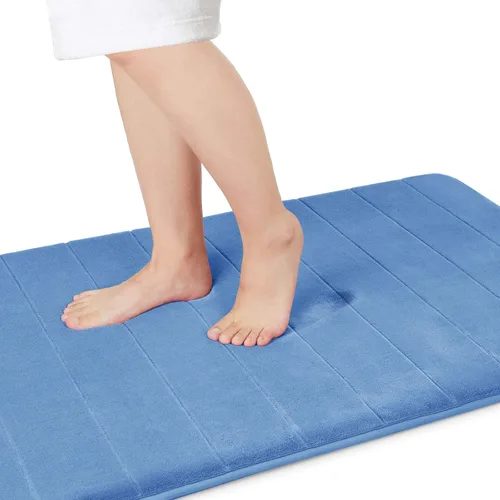 Miniatura 95 de Yimobra Tapete de baño de espuma viscoelástica, súper suave, absorbente, antideslizante, de secado rápido, lavable a máquina, tapete para bañera