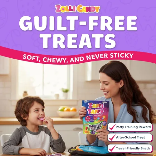 Miniatura 4 de Zaffi Taffy - Caramelos sin azúcar, sin tintes, aptos para dieta cetogénica y diabéticos, golosinas aprobadas por dentistas para niños